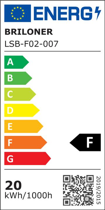 Energy Label Briloner Fire Black (2000 lm)