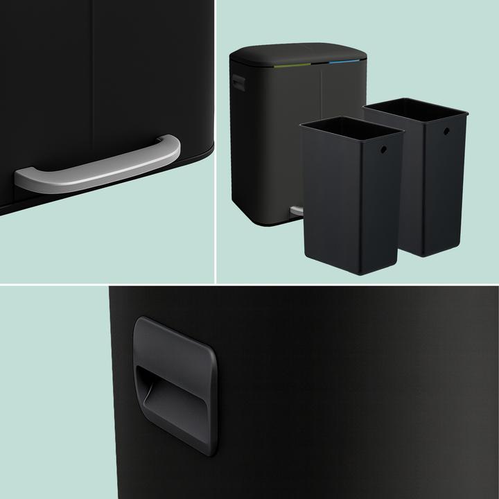 Produktbild Relaxdays Mülleimer 2 Fächer (40 l)