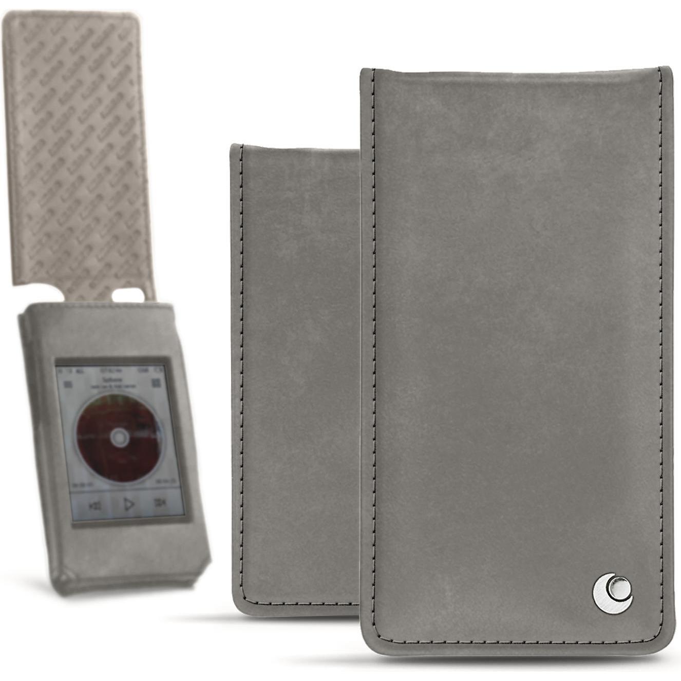 Noreve Cover in pelle verticale, Cover + Custodia MP3, Grigio
