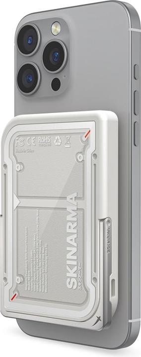 Actual product image Skinarma Powerbank Nexus Mecha Magnetic Kick-Stand 5000mAh 20W PD USB-C MagSafe grey (5000 mAh, 20 W)