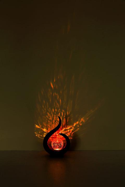 Produktbild Globo Solarleuchte Kunststoff Schwarz, 1xrgb LED (IP44)