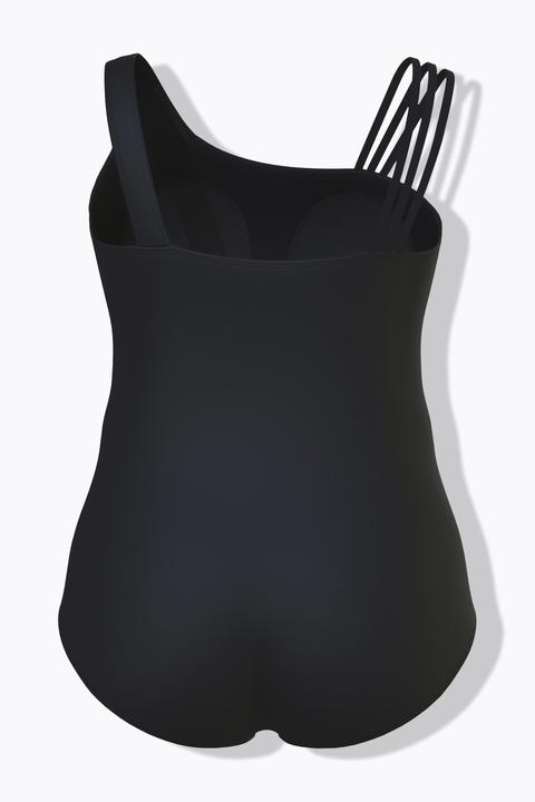 Actual product image Ulla Popken Baroque Flower Split Strap Swimsuit (60)