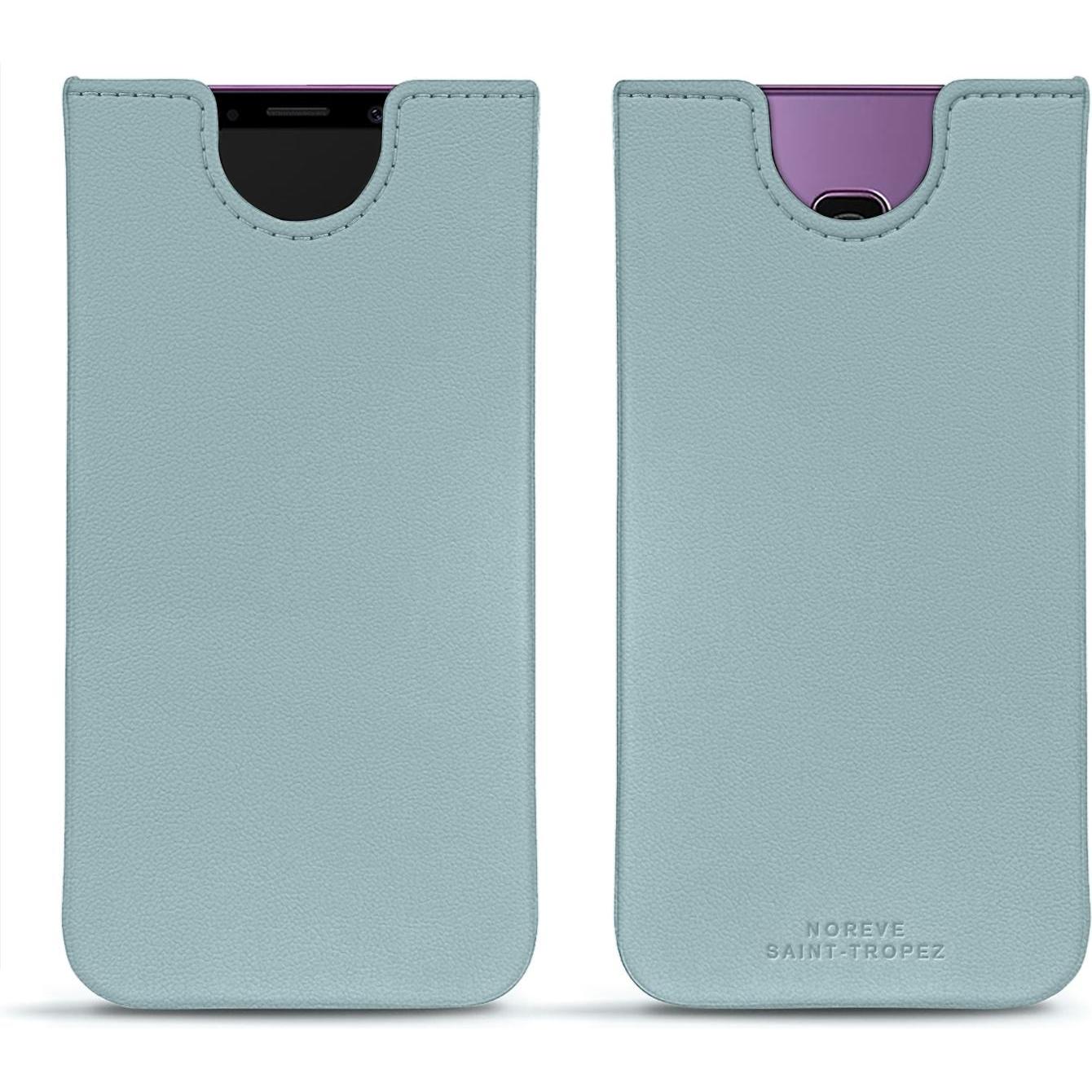Noreve Lederschutzhülle (Samsung Galaxy S9+), Smartphone Hülle, Blau