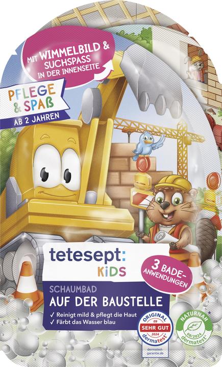 Actual product image Tetesept Kids Schaumbad Wimmelbaustelle (120 ml, Bubble bath)