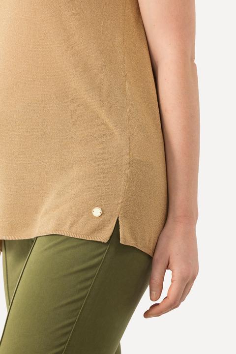 Immagine prodotto Ulla Popken Top smanicato in maglia con effetto glitter e scollo rotondo (42, 44)