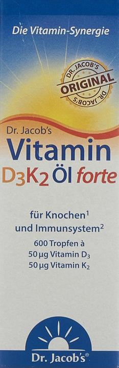 Produktbild Dr. Jacob's D3K2 Öl forte (1 Stk., Tropfen, 20 ml)