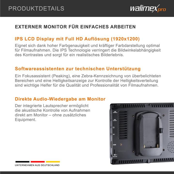 Produktbild Walimex pro pro Full HD Monitor Director III 17,8cm (7", WUXGA)