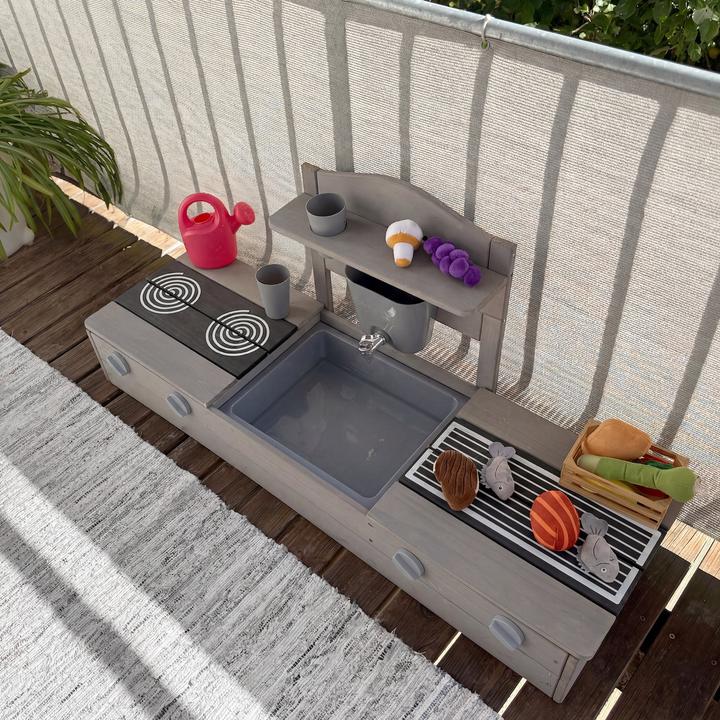 Produktbild Roba 2 in 1 Balkonsandkasten mit Matschküche