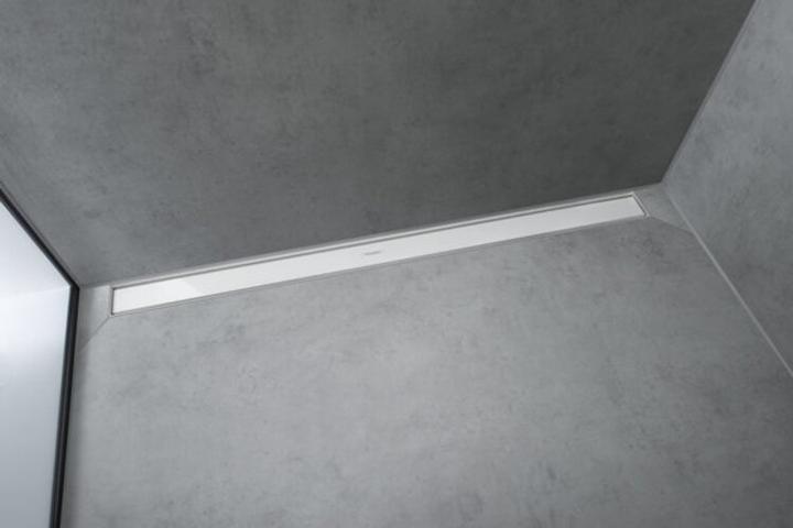 Actual product image hansgrohe HG Shower channel RainDrain Match with height-adjustable frame 900mm white (900 mm)