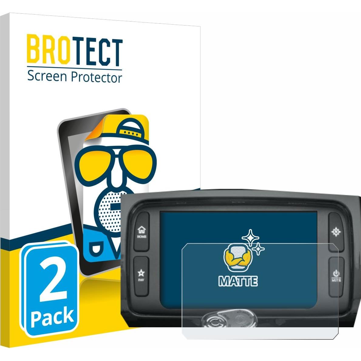 BROTECT, Fahrzeug Navigation Zubehör, Entspiegelungs-Schutzfolie Displayschutz Matt