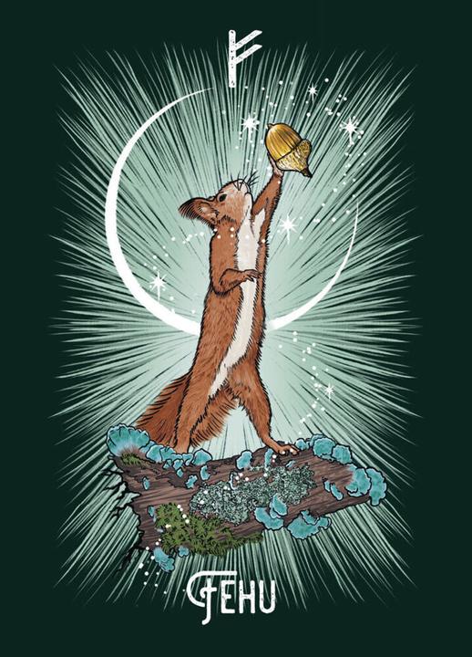 Produktbild Das Krafttiere Runen Orakel (Deutsch, Athene Noctua, 2024)