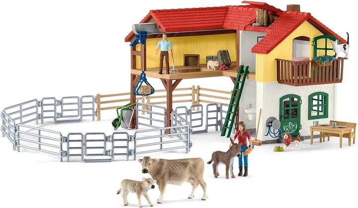 Actual product image Schleich Farmhouse with stable and animals