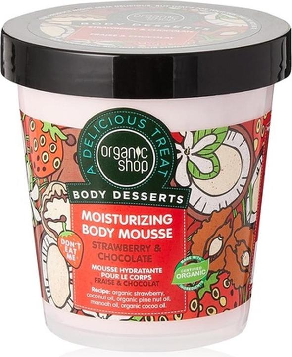 Image du produit Organic Shop Chocolat aux fraises (Crème pour le corps, 450 ml)