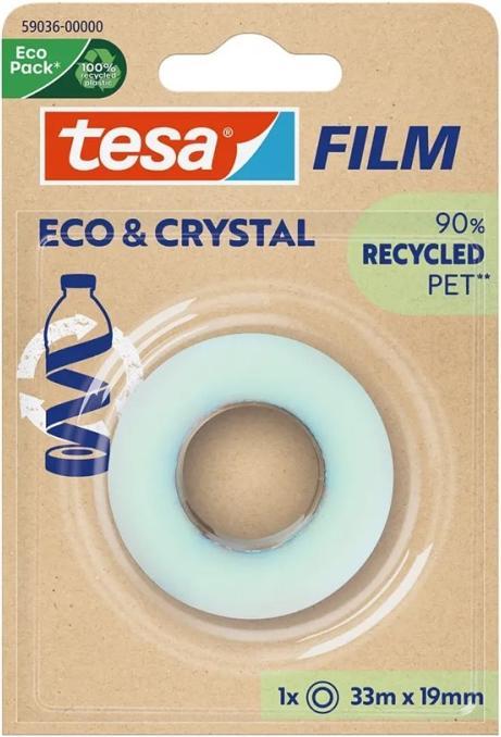 Produktbild tesa tesafilm® ECO & CRYSTAL Klebeband 33m:19mm (19 mm)