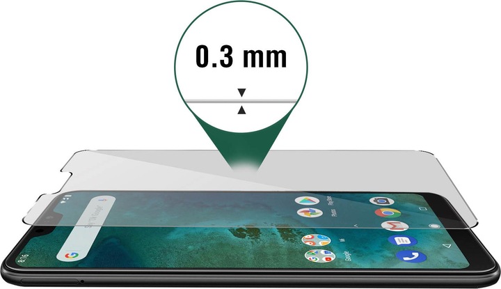 Produktbild Avizar Kristallklare Folie, Glas-Displayschutz (1 Stück, Xiaomi Mi A2 Lite?)