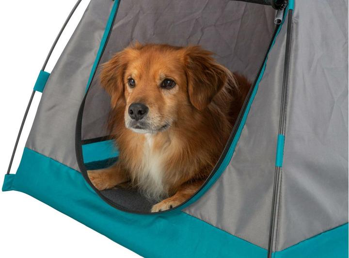 Produktbild Trixie Zelt für Hunde, 80 × 63 × 65 cm, Dunkelgrau/Petrol (Hund)