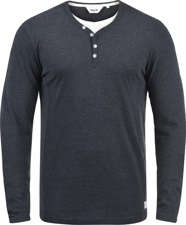 Immagine prodotto Solid Doriano Maglia Maglie A Maniche Lunghe Da Uomo Con Collo Grandad (S)
