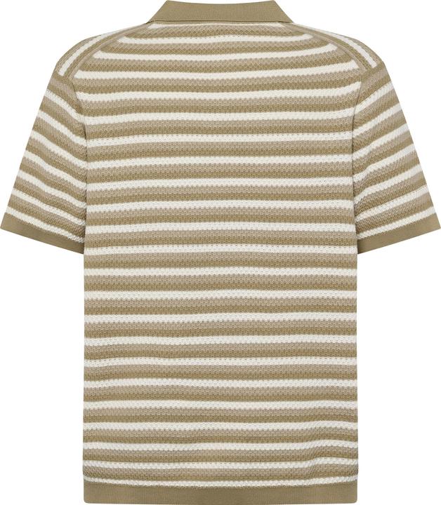 Produktbild KnowledgeCotton Apparel Striped Knitted Polo (S)