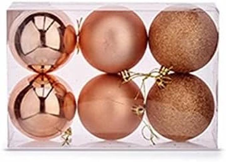Immagine prodotto Krist+ Set of Christmas balls Copper Plastic 8 x 9 x 8 cm (24 Units) (24x)