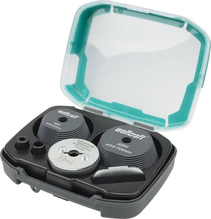 Produktbild wolfcraft 1 Aufbohrhilfeset Ø35-70mm (70 mm)