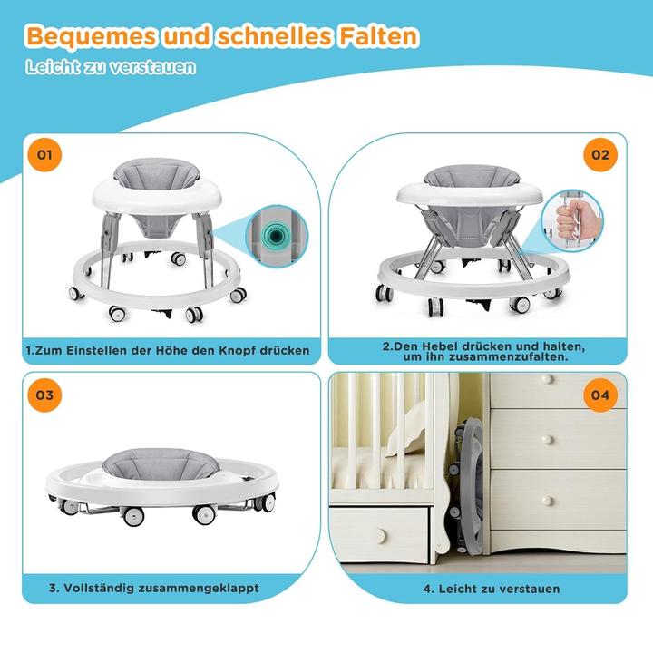 Image du produit Hwndz Höhenverstellbare Baby Lauflernhilfe