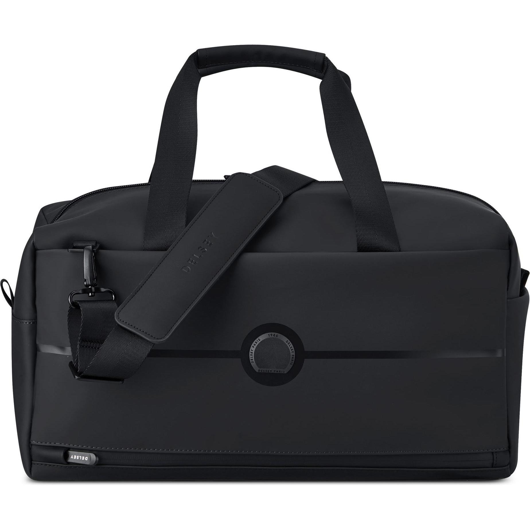 Delsey, Tas, Turenne Soft Weekender reistas 45 cm, Zwart, (26 l)