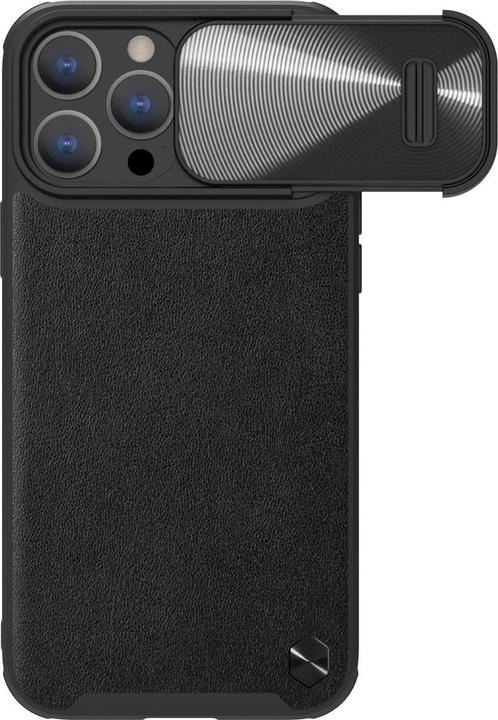 Actual product image Nillkin CamShield Leather S Case iPhone 14 Pro Max cover with camera cover black (Apple iPhone 14 Pro Max)