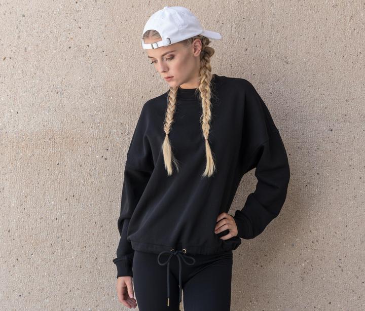 Produktbild Build Your Brand Ladies' Oversize Crewneck (S)