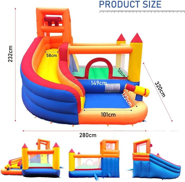 Immagine prodotto Ballsea Castello Gonfiabile con Scivolo