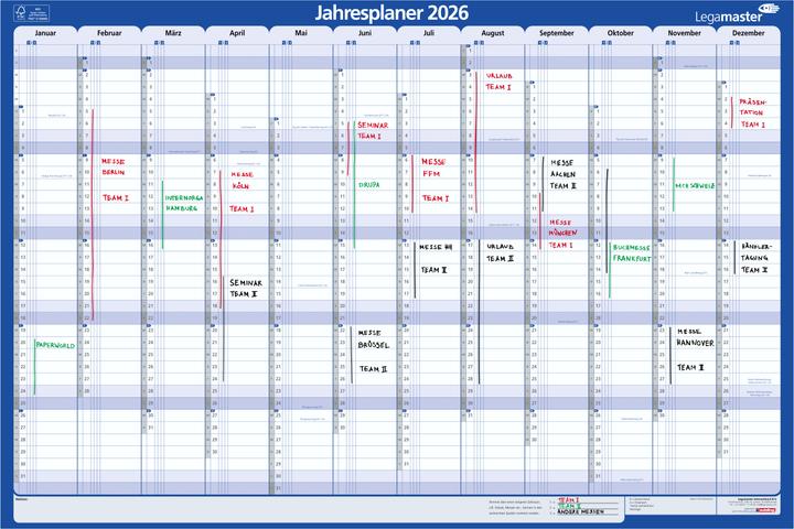Actual product image Legamaster Annual planner