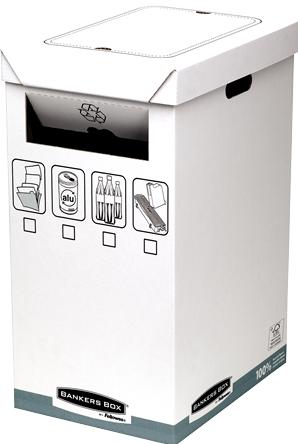 Produktbild Fellowes R-Kive System Recycle Bin - Grau - Weiss - 300 x 500 x 600 mm - 300 x 500 x 600 m (90 l)