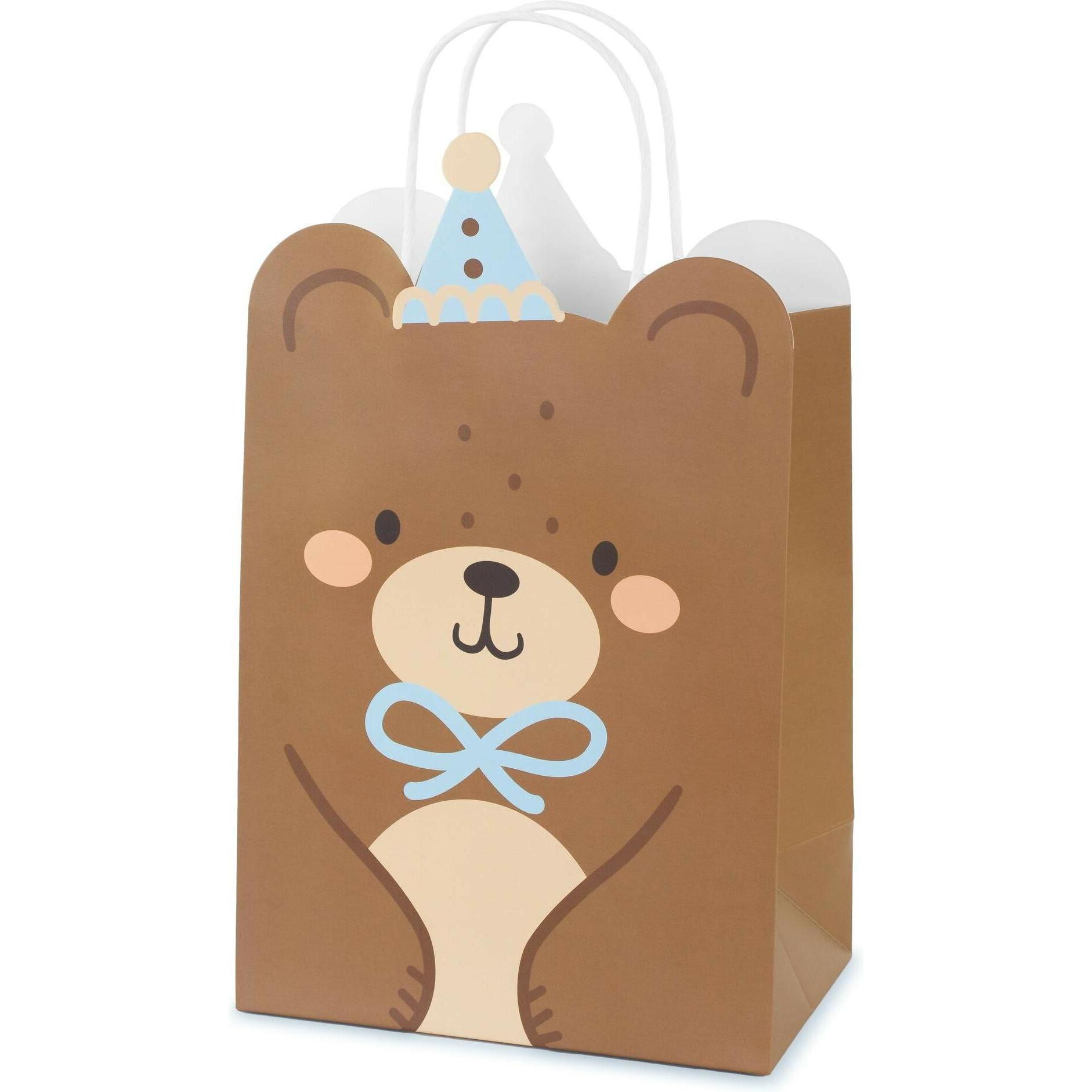 Thumbnail - Partydeco, Geschenkverpackung, Geschenktüte Teddybär 18 x 29 x 10.5 cm, 1 Stück (Geschenktüte, 1 x)
