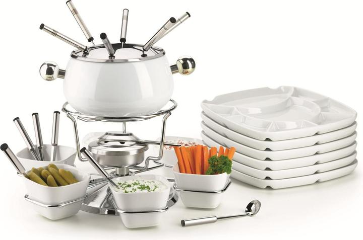 Mäser Käsefondue-Set 28-teilig (Cheese fondue, Chinoise Fondue)
