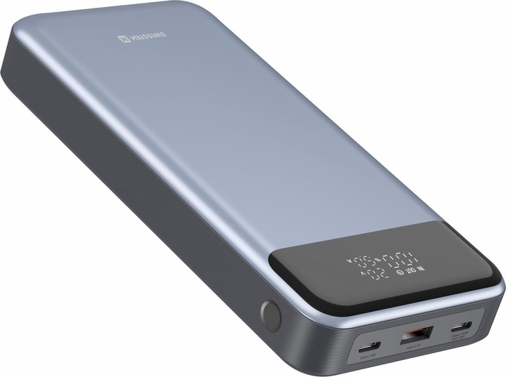 Swissten POWER BANK 30000 mAh 133W POWER DELIVERY GREY (30000 mAh, 133 W)