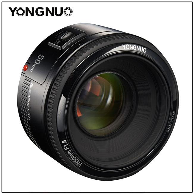 Yongnuo Objectif 50mm f/1.8 Monture EF (Canon EF, APS-C / DX, Plein format)