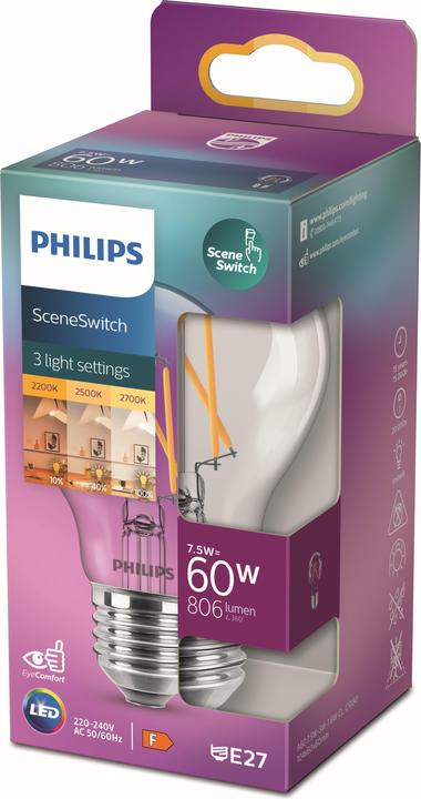 Immagine prodotto Philips Professional LED SceneSwitch (E27, 7.50 W, 806 lm, 1 x, F)