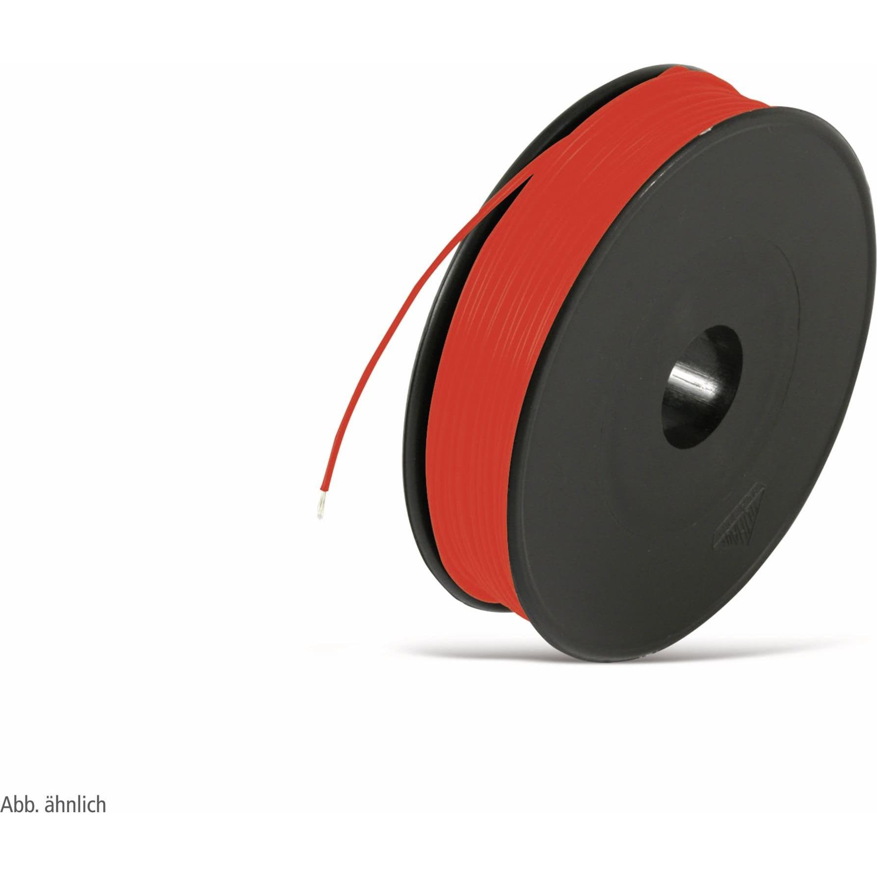Eneroid, Draht, Draht YV, 0,5mm, 100m Spule, rot (100 m)