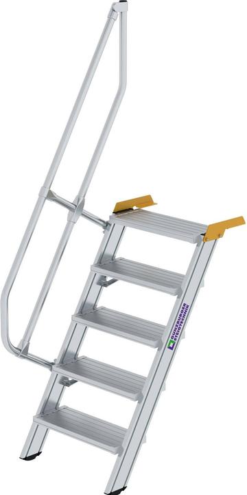 Productafbeelding Munk Trap 60ï¿½ tredebreedte 600 mm 5 treden aluminium geribbeld (Steigers, 60 cm)
