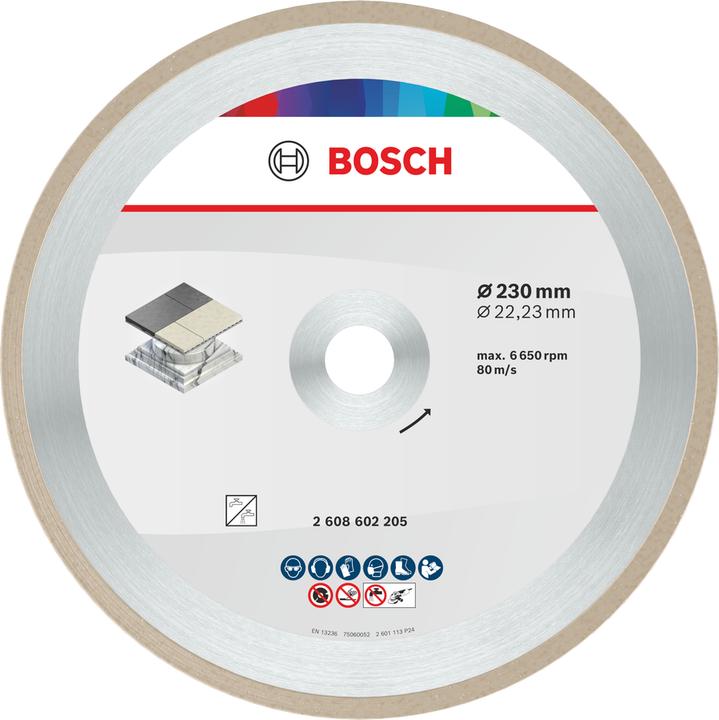 Produktbild Bosch Professional Zubehör Diamanttrennscheibe Standard for Ceramic, 230 x 22,23 x 1,6 x 7 mm, 10er-Pack