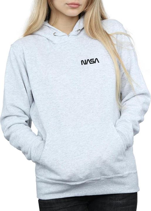 Immagine prodotto Nasa Modern Logo Chest Felpa con Cappuccio Donna (S)