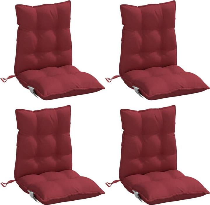 Immagine prodotto vidaXL Cuscini dello schienale basso 4 pezzi. Tessuto Oxford (100 x 50 x 7 cm)