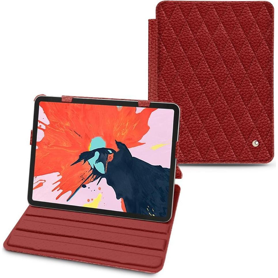 Noreve Lederschutzhülle horizontal (iPad Air 2022 (5. Gen), iPad Air 2020 (4. Gen)), Tablet Hülle, Rot