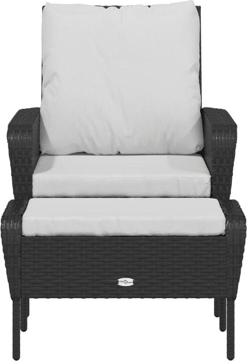 Produktbild vidaXL Gartenstuhl mit Fusshocker