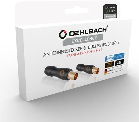 Immagine prodotto Oehlbach Adattatore d'antenna per la trasmissione del cambio IEC maschio/femmina (Cavi antenna)