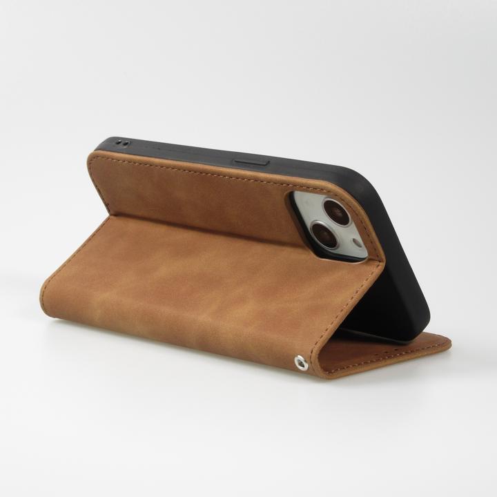 Image du produit PhoneLook Etui cuir Flip Wallet vintage avec fermeture aimantée et compartiment cartes (Apple iPhone 13)