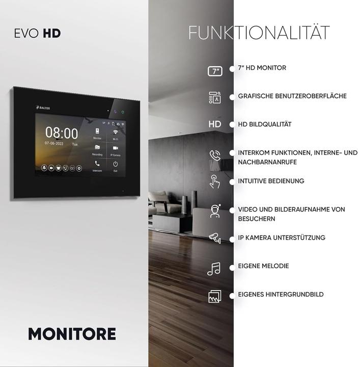 Image du produit Balter EVO-HD Video-Türsprechanlage mit Fingerprint