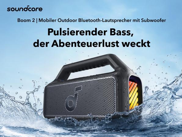 Actual product image soundcore Boom 2 (24 h, Rechargeable battery operated)