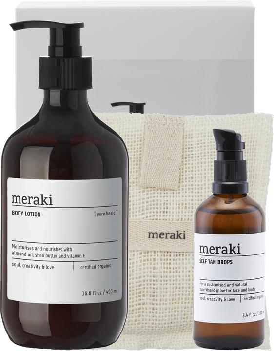 Productafbeelding Meraki Tanning essentials, For a radiant glow, 140|100|490 g|ml|ml (Lichaamsverzorgingsset)