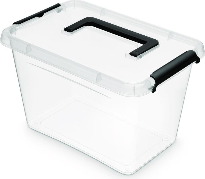 Actual product image Orplast Storage box Simple Box, 6.5 litres, with carrying handle, transparent (6.50 l)