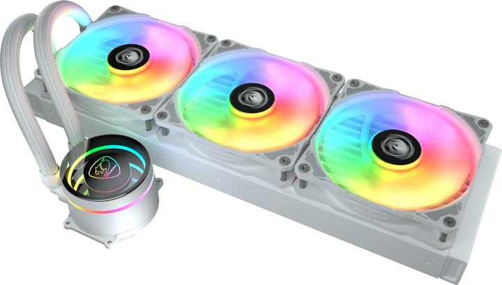 Actual product image Cougar Kit Watercooling AIO Poseidon Elite RGB - 360mm (Blanc)
